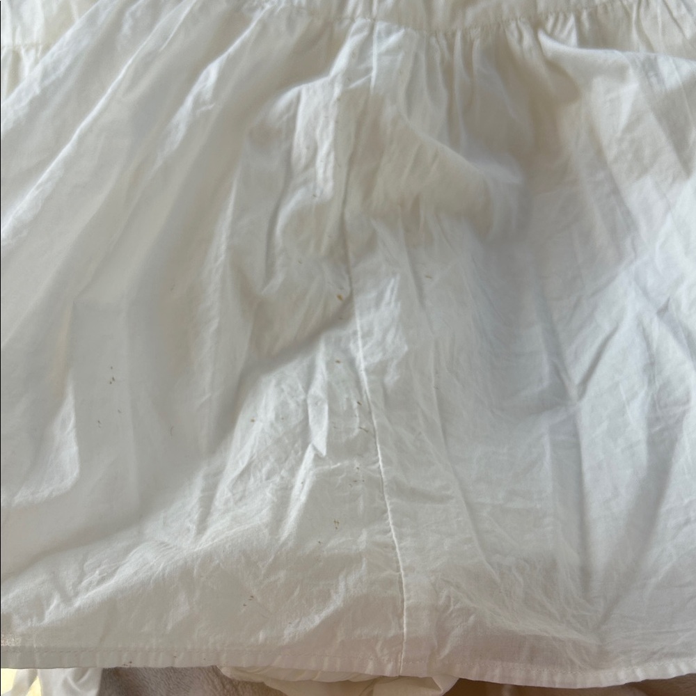 Aqua White Ruffled Tie Back Maxi Dress - Picture 14 of 14
